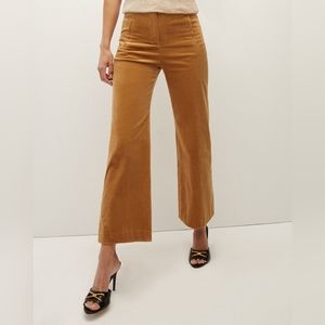 NWT Veronica Beard Dova Khaki Corduroy Cropped Pants - Size 4